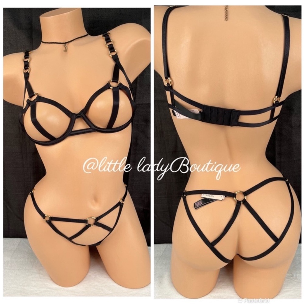 Victoria's Secret strappy cheekini & bra set